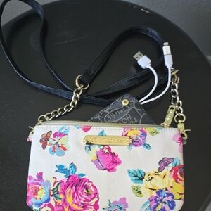 Betsey Johnson Vibrant Floral Crossbody Bag